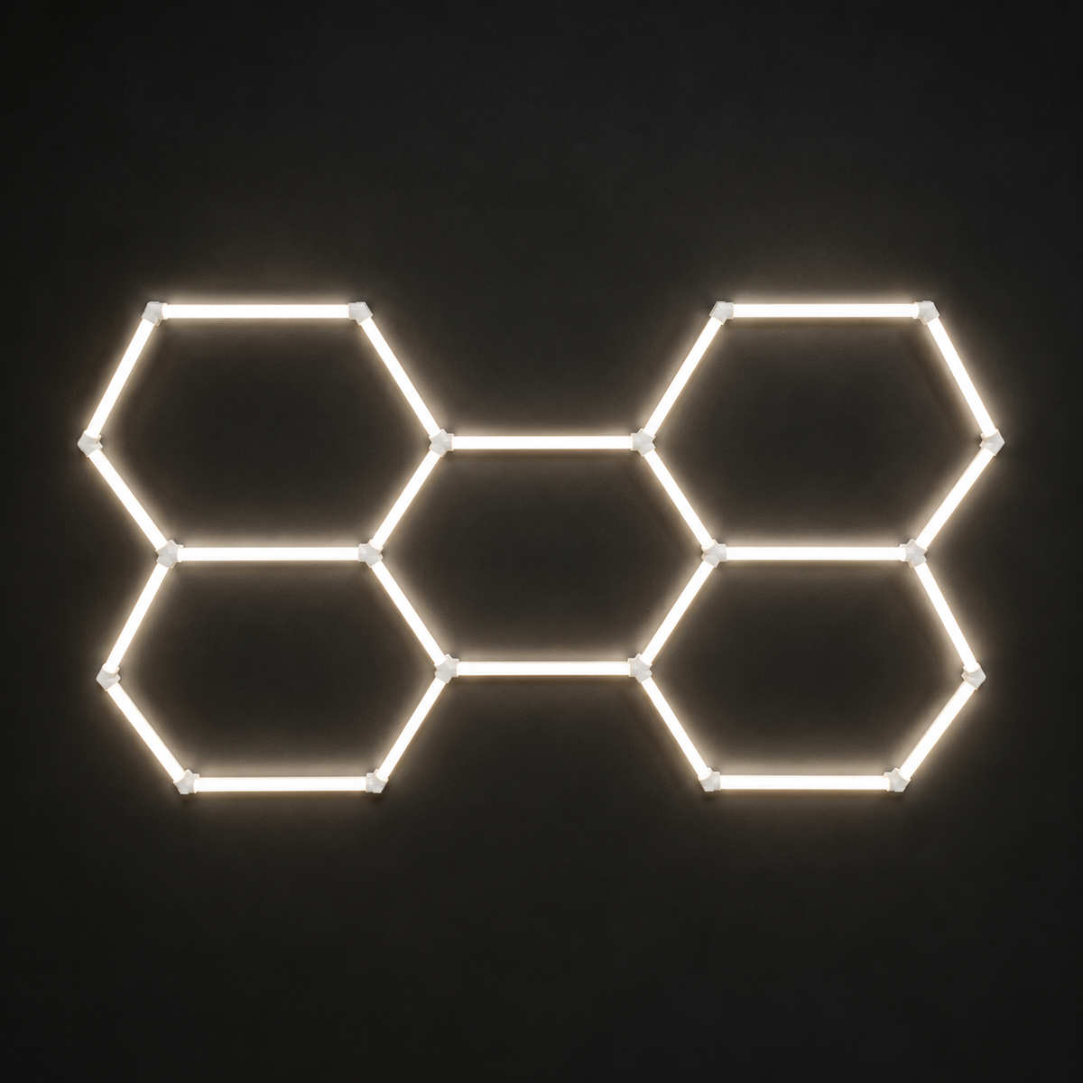 5-Hex LED light grid in Soft White 4000K