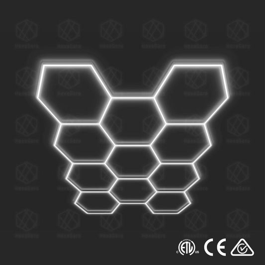 Hexagonal Lights Grid - 11 Hex -