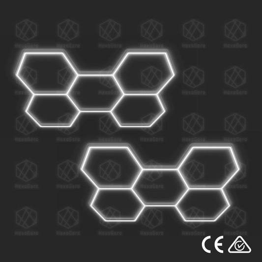 Hexagonal Lights Grid - 5 Hex (2 Sets)