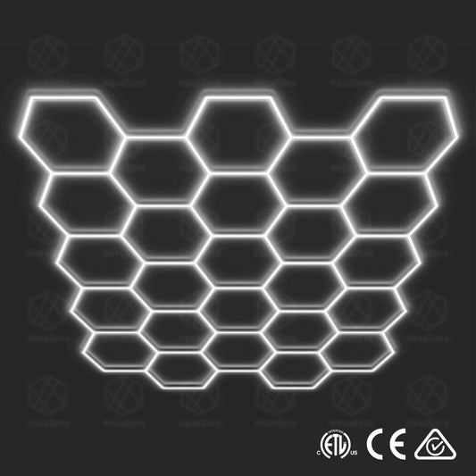 Hexagonal Lights Grid - 25 Hex -