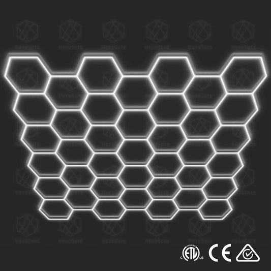 Hexagonal Lights Grid - 39 Hex -