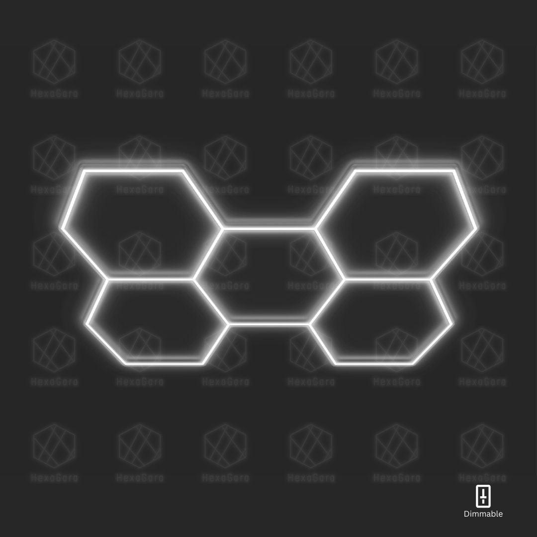 Dimmable Hexagonal Lights Grid - 5 Hex - HexaGara