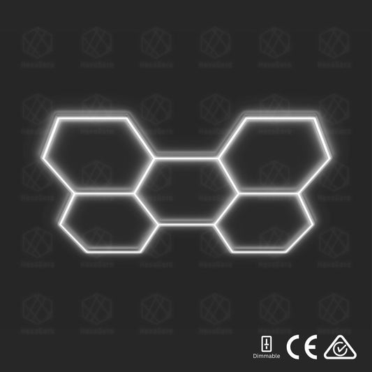 Dimmable Hexagonal Lights Grid - 5 Hex