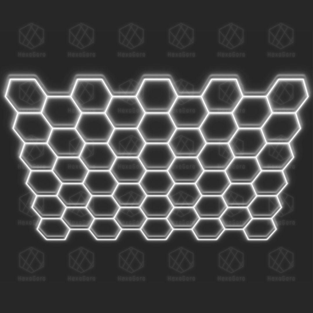 Hexagonal Lights Grid - 50 Hex - HexaGara