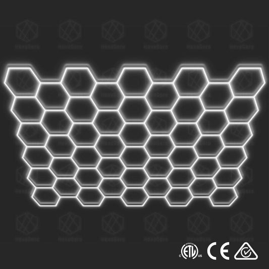 Hexagonal Lights Grid - 50 Hex -