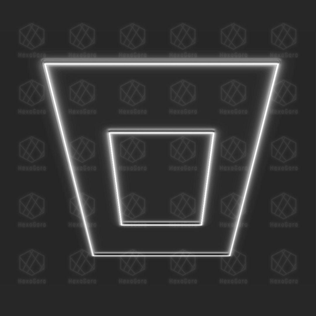 Double rectangular LED light grid, 16 by 8 feet