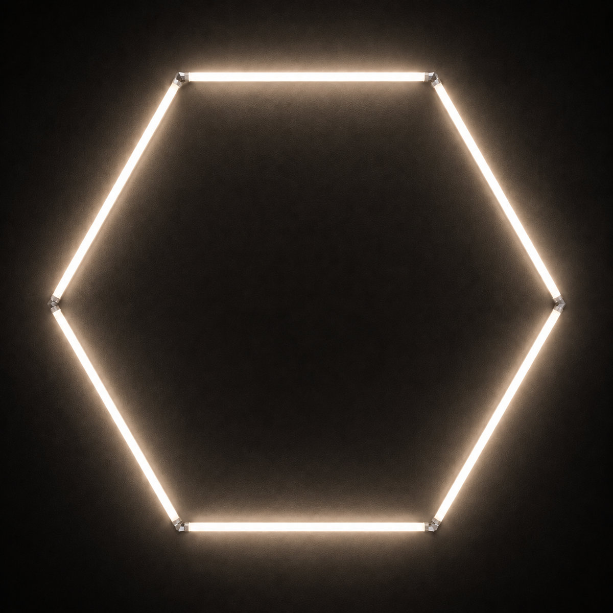X-Large single hexagon LED light in 4000K soft white