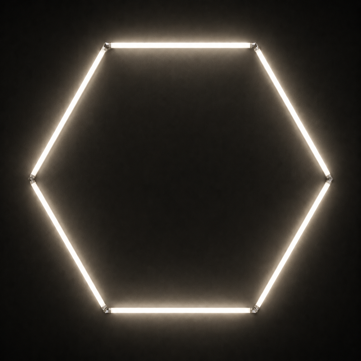 X-Large single hexagon LED light in 5000K natural white