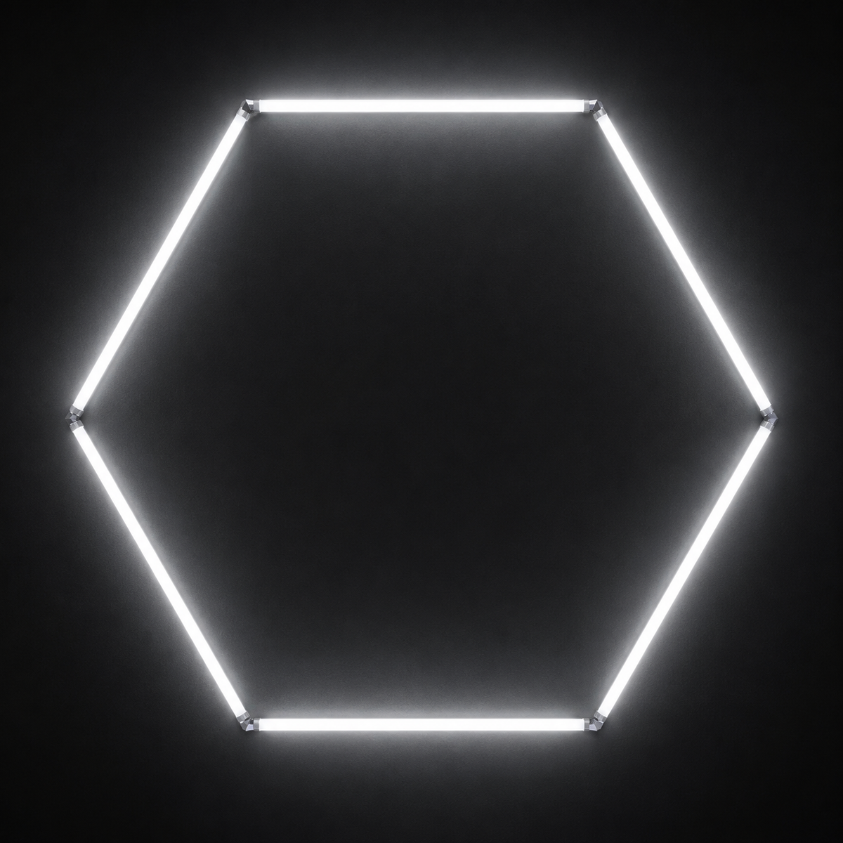 X-Large single hexagon LED light in 6500K cool white