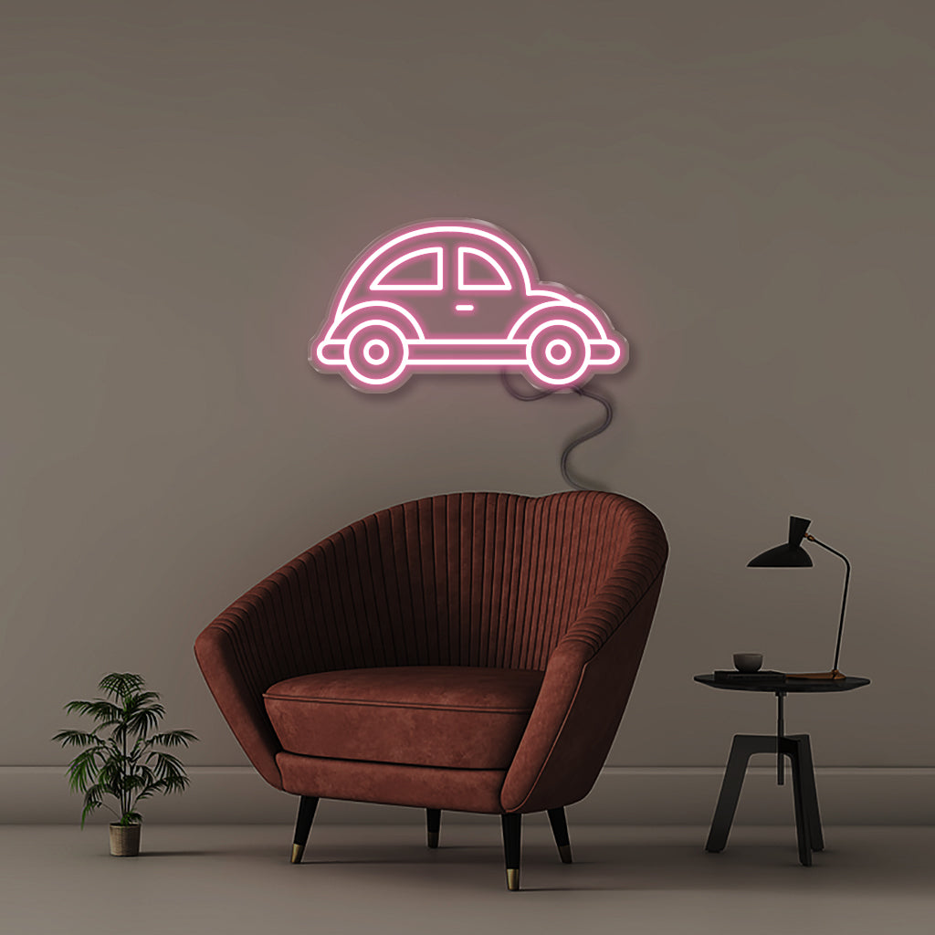 Beetle Car LED Neon Sign