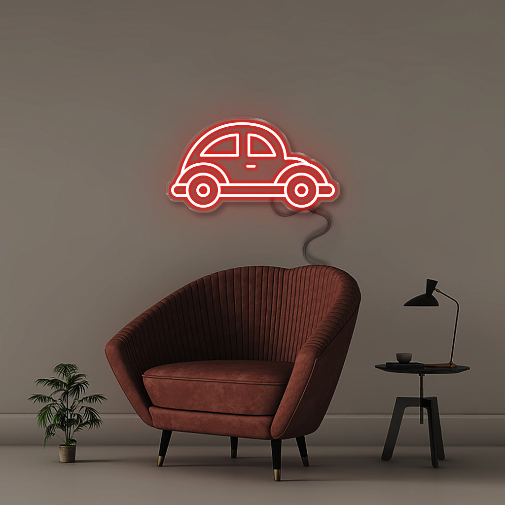 Beetle Car LED Neon Sign