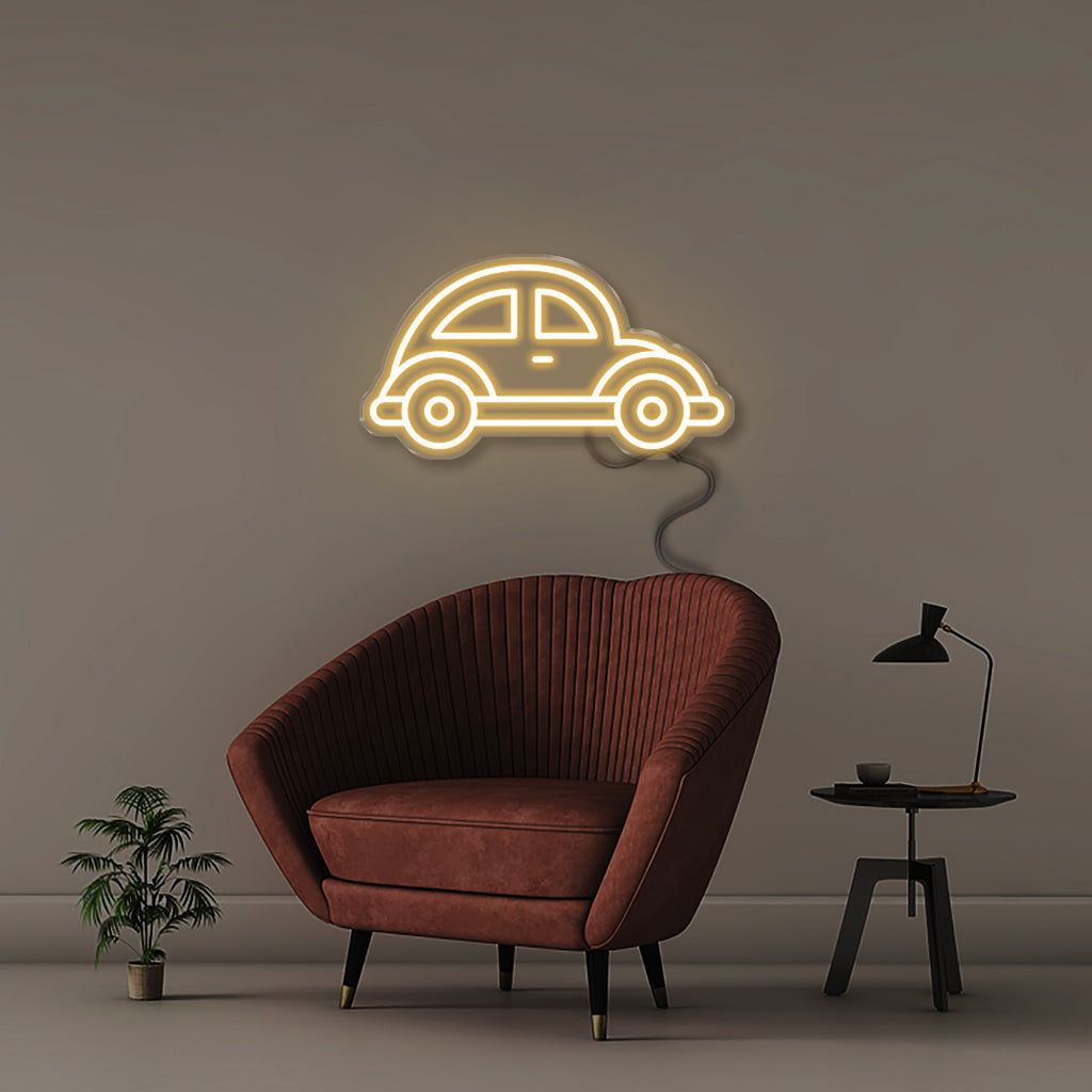 Beetle Car LED Neon Sign - HexaGara