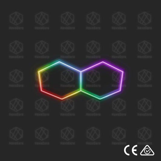 RGB Hexagonal Lights Grid - 2 Hex