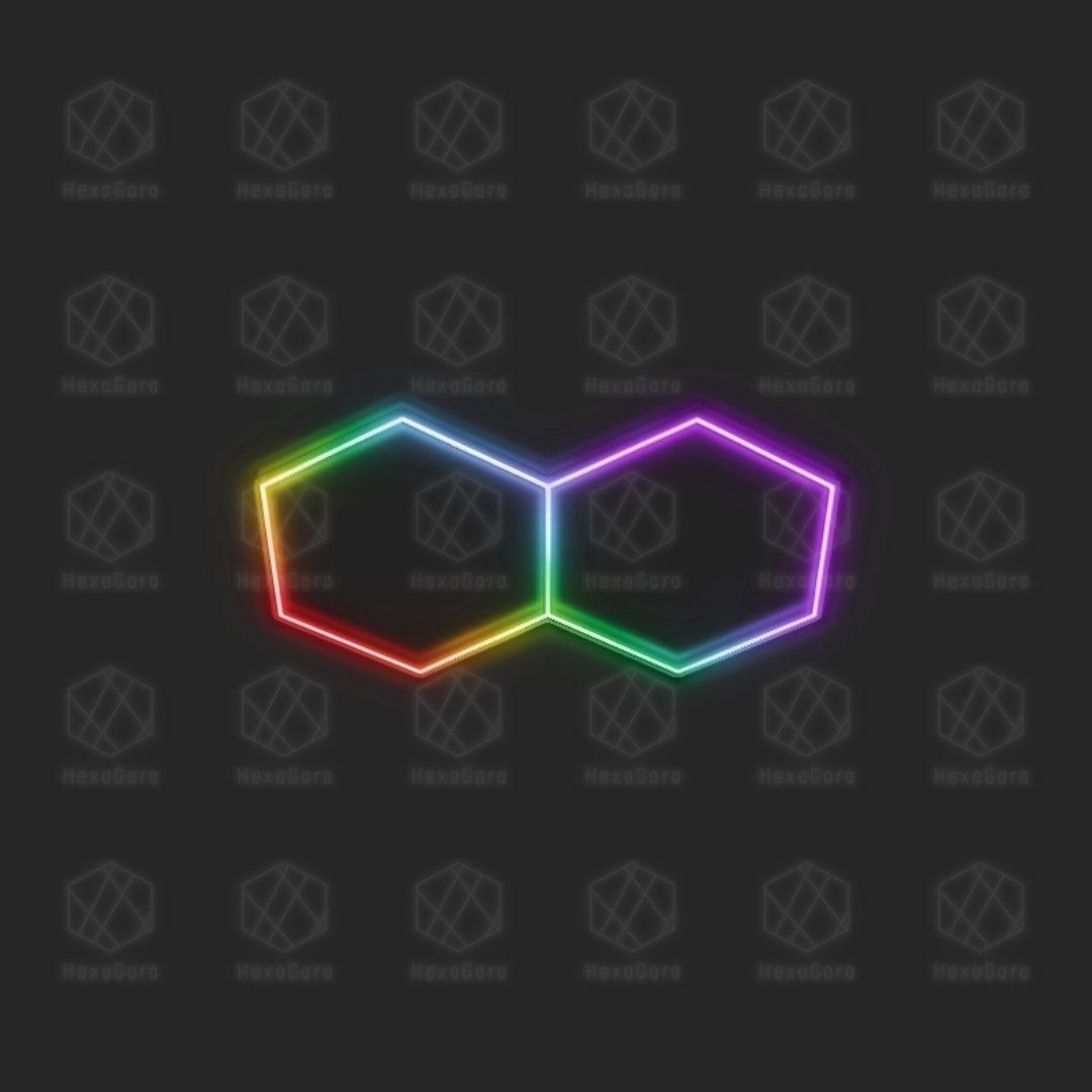 RGB Hexagonal Lights Grid - 2 Hex - HexaGara