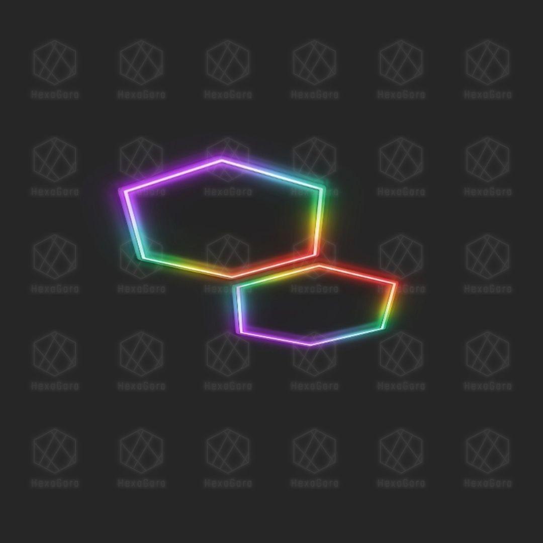 RGB Hexagonal Lights Grid - Individual Hex - HexaGara