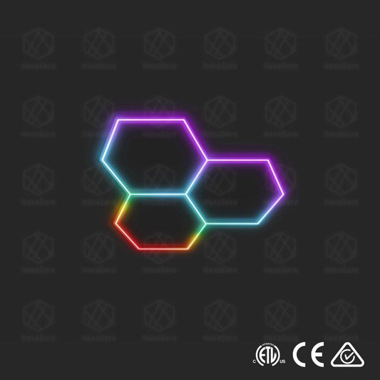 RGB Hexagonal Lights Grid - 3 Hex -