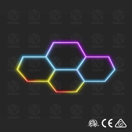 RGB Hexagonal Lights Grid - 4 Hex -