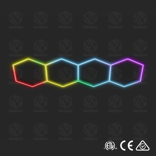 RGB Hexagonal Lights Grid - 4 Hex -