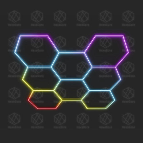 RGB Hexagonal Lights Grid - 8 Hex (8'5