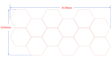Hexagon Lights - 12 Hexagons (Dimmable)