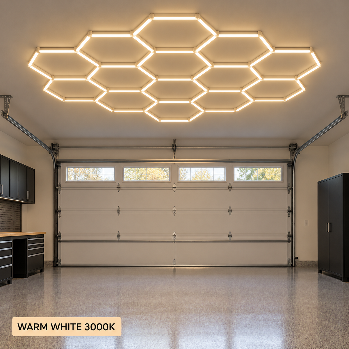 Illustrative warm white 3000K lighting
